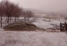 El Champaquí se cubrió de nieve tras la llegada del frío extremo