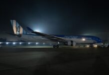 Aerolíneas: el avión mas argentino del mundo partió a Dallas con hinchas de la selección