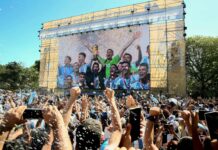 La Ciudad de Buenos Aires inauguró el Fan Fest del Mundial en Palermo con los embajadores de los países anfitriones