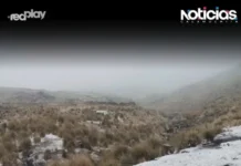 Cae nieve en el cerro Champaquí tras ingreso de frente frío