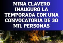 MINA CLAVERO INAUGURO SU TEMPORADA DE VERANO ANTE UNA MULTITUD